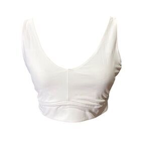 *3/$15 Xersion Women's Large White Wireless Sports Bra Racerback Lightweight